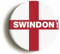 Swindon England Flag Button Badge (1inch / 25mm diameter)
