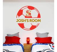 Swindon Town FC Ball Design and Personalised Name Wall Sticker (60cm x 60cm)