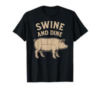 Swine & Dine funny BBQ Pork T-Shirt