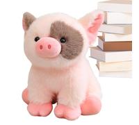 Swine Plush Doll - 8 Inch Realistic Animal, Cute Pillow Decor Piece, Soft Stuffed Toy | Light Weight Shower Gift, Kids Birthday Present for Boys Room Decor, Christmas Party, Home Bedroom Car