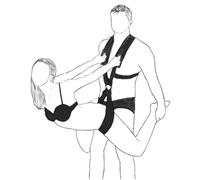 Swing Adult Toys BDSM Bondage Love Slings for Couples Chair Swing Set with Adjustable Straps Soft Plush Padding Mat Restraints Toys Restraints Bedroom Fun