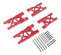 Swing Arm for ARRMA 1 8 for Mojave 4S RC Car Metal Upgrade Enhanced Suspension Lightweight Front Rear Titanium Off Road Desert Short Course Truck(Red)