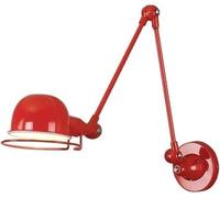 Swing Arm Light Retro Metal Lamp Industrial Adjustable Wall Lighting Fixture Multi Angle Bedside Telescopic Reading Lamp(Red)
