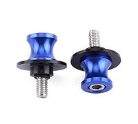Swing Arm Spool, 2PCS 6/8/10mm Motorcycle CNC Rear Stand Swing Arm Spool Sliders Stand Swingarm Bobbins(8mm Blue)