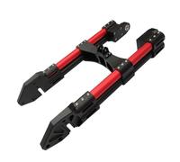 Swing Arm Spool Fit For M3 M5 M6 Monkey M3 M5 Motorcycle Swing Arm 3D CNC Adjustable Alloy Double Tube Rear Flat Fork Front Rear Wheel Fork Stand(60cm tube black red)