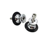 Swing Arm Spool,Paddock Stand Bobbins,M6 Motorcycle CNC Rear Stand Swing Arm Spool Sliders Stand Swingarm Bobbins,for Y-amaha (silver)