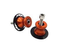 Swing Arm Spool,Paddock Stand Bobbins,M6 Motorcycle CNC Rear Stand Swing Arm Spool Sliders Stand Swingarm Bobbins,for Y-amaha YZF R3 R25 R6 R1 (orange)
