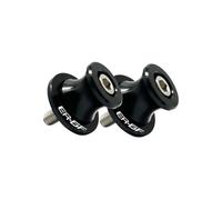 Swing Arm Spools Sliders Stand for ER6N ER6F 2006- 2017 10M Motorcycle Sliders Spools Stand Arm Swingarm Spools Slider Swing Screw(Black (ER 6F))
