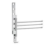 Swing Arm Towel Rack,Bath Towel Holder Swivel 4-Arm Rack | Wall-Mounted Swing out Organizer, Rustproof Hanger for Dorm Laundry Room Locker Room Balcony Salon Apartment