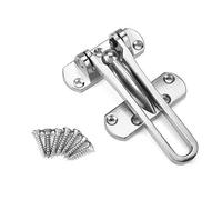 Swing Bar Door Lock, Heavy Duty Zinc Alloy Safety Guard Security Door Lock Latch for Home Hotel Door(Silver)