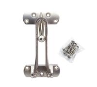 Swing Bar Door Lock - Nickel Plated Zinc Alloy Surface Fitted Lock for Home and Apartment Doors, 110x65x23mm