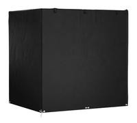 Swing Bench Cover 220x177x220 cm, Black Polyethylene Outdoor Furniture Protector with 12 Eyelets, UV & Water Resistant Patio Chair Couch Shield