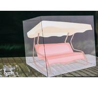 Swing Bench Cover Anthracite Protective Cover Tarpaulin 210x155x160cm