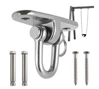 Swing Brackets - Rust-resistant Stainless Steel Swing Hangers | 360° Swivel Hooks for Porch, Deck, Playground, Garden, Indoor/Outdoor