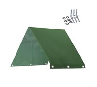 Swing Canopy Replacement 109x228cm Weatherproof for Top Cover for Outdoor Swing Seat Windproof Protection PVC Coated Tarpaulin Green