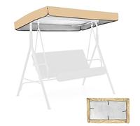 Swing Canopy Replacement, 75x47x7inch Waterproof UV Resistant Lightweight Swing Canopy Replacement Top for Outdoor Patio Garden