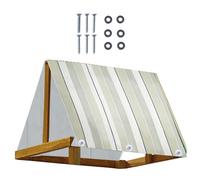 Swing Canopy Replacement Cover - 43x90 Inch Heavy Duty 600D Oxford Cloth, Waterproof PVC Coated Tarpaulin | Playground Roof for Jungle Gym Tree House Patio Gazebo Sun Shade with 6 Screw Set