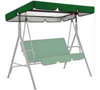 Swing Canopy Replacement Top, Outdoor Patio Swing Canopy Replacement, Waterproof 420D Oxford Cloth Cover for Outdoor Porch Garden Yard 2/3 Seat Patio Swing Chair(Green,65x45x6in/164x114x15cm)