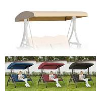 Swing Canopy ReplacementWaterproof Sun e for 2/3 SeaterSwing Canopy Top Cover for Yard & Deck (142x120x20cm/56x47x8in)