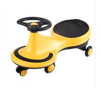 Swing Car for Kids for Boys and Girls, No Batteries Gears or Pedals - Twist, Turn, Wiggle Movement to Steer (Yellow)