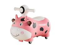 Swing car Ride On Push Car Low Noise Riding Toy Children Ride On Party Toy Music Lights Under Seat Storage Ride on toys(Rose)