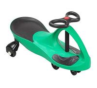 SWING CAR RIDE ON SWIVEL SCOOTER CHILDRENS TOY KIDS WIGGLE GYRO TWIST & GO XMAS GIFT (Green)