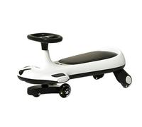 Swing car Swing Car For Kids Ride On Toys For Indoor Outdoor Silent Wheels Lights & Music Anti-Rollover Ride on toys(Nero)