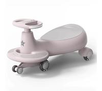 swing car Wiggle Car For Kids Ride On Toy Silent Wheel Sound And Light Music Model For Ages 3 And Up wiggle car(Rose)
