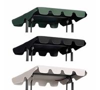 Swing Chair Canopy Replacement,2 & 3 Seater Garden Swing Seat Cover,Waterproof, Windproof, Anti-UV, Heavy Duty Rip Proof Hammock Top Cover,replacement canopy(Cover Only),001,195 * 125 * 15cm