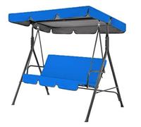 Swing Chair Canopy Replacement Set, 2-Pack Canopy and Seat Covers for 2-3 Seater Chairs, Durable Outdoor Protective Covers, 77 x 49 x 5.9 inches