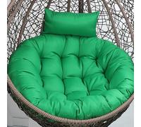 Swing Chair Cushion Soft Thick Egg Chairs Cushion, Includes Head Pillow Breathable Hammock Chairs Hanging Baskets Machine Washable Perfect for Relaxing in Garden Patio or Living Room,NO12,100cm