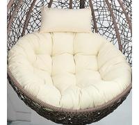 Swing Chair Cushion Soft Thick Egg Chairs Cushion, Includes Head Pillow Breathable Hammock Chairs Hanging Baskets Machine Washable Perfect for Relaxing in Garden Patio or Living Room,NO18,100cm