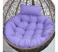 Swing Chair Cushion Soft Thick Egg Chairs Cushion, Includes Head Pillow Breathable Hammock Chairs Hanging Baskets Machine Washable Perfect for Relaxing in Garden Patio or Living Room,NO03,120cm