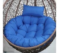 Swing Chair Cushion Soft Thick Egg Chairs Cushion, Includes Head Pillow Breathable Hammock Chairs Hanging Baskets Machine Washable Perfect for Relaxing in Garden Patio or Living Room,NO02,120cm
