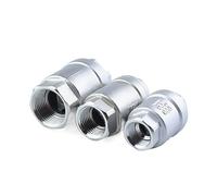 Swing Check Valve, SS304 1000 WOG Check Valve Female BSPT Thread Inline Spring Vertical Multiple Sizes(0.75 Inch)
