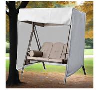 Swing Covers for Outdoor Patio Swing 3 Triple Seater 210d Waterproof All Weatherprotection Porch Canopy for Lawn Garden, Party