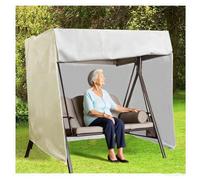 Swing Covers for Outdoor Patio Swing 3 Triple Seater 210d Waterproof All Weatherprotection Porch Swing Covers Waterproof Outdoor for Lawn Garden, Party