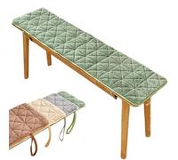 Swing cushion 11x59 inches. Made from short-pile fabric, it is soft and comfortable, with non-slip particles on the back and a strap design to prevent slipping.