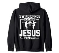 Swing Dancing And Jesus Jazz Rhythm Lover Zip Hoodie
