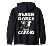 Swing Dancing Is My Cardio Jazz Rhythm Lover Zip Hoodie