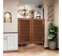 Swing Door Doors, Saloon Swing Door, Separation with Metal Hinges, Customizable, Saloon Swing Door in Solid Wood, 180° Opening(G,70x95CM)