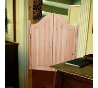 Swing Door Entry Cafe Swinging Doors Unpainted, Saloon Style Doors, Western Half Waist Door Gate, Double Swing Door for Laundry Room(W100cmxH90cm)