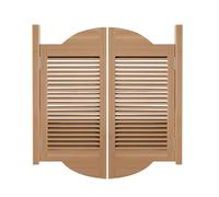 swing door-Retro Cafe Swinging Doors Solid Wood Double Swing Saloon Doors Kitchen Bathroom Hallway Partition Half Door Cafe Bar Small Door 1.5" Thick Auto Close Partitio
