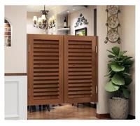 Swing Doors slats, Swing Door Wooden Door, for use in Bars and Pubs, Saloon Doors with Hinges, for cupboards, Pubs, 180° Overture(D,W90xH80cm(35.43x31.49in))