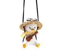 Swing Duck Ornament - Plaster Swing Duck Hanging on Car | Adding Funny and Cute Rearview Mirror Ornament | Wide Range of Applications Cute Flying Duck