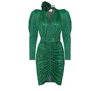 Swing Fashion Women's Laura Rose | Grün | S Glitter Elegant Festive Party Sundress | Evening Cocktail Bodycon Dress | Sexy | V-Neck | Long Sleeve | Green | 36, S