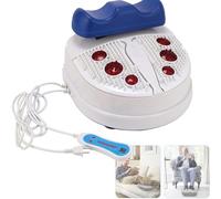 Swing Foot Massager,Passive Aerobic Machine with Wire Control and Padded Ankle Cradle for Circulation and Vitality (Blue)