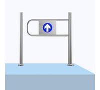 Swing Gate for Supermarkets,1-Way Swing Entrance Door(Right,55cm/21.6in)