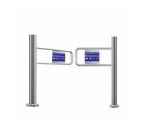 Swing Gate One-Way Door Entrance and Exit Device Double Doors Only Be Pushed in Doors for Store/Library Swing Gates(140cm)