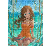 Swing Girl Jigsaw Puzzle 4000 Piece, Puzzles for Adults 4000, The Impossible Challenge, Jigsaw Puzzle Games Classic Educational, Wooden Puzzles, for Home Wall Decoration Gift FNKL1-849